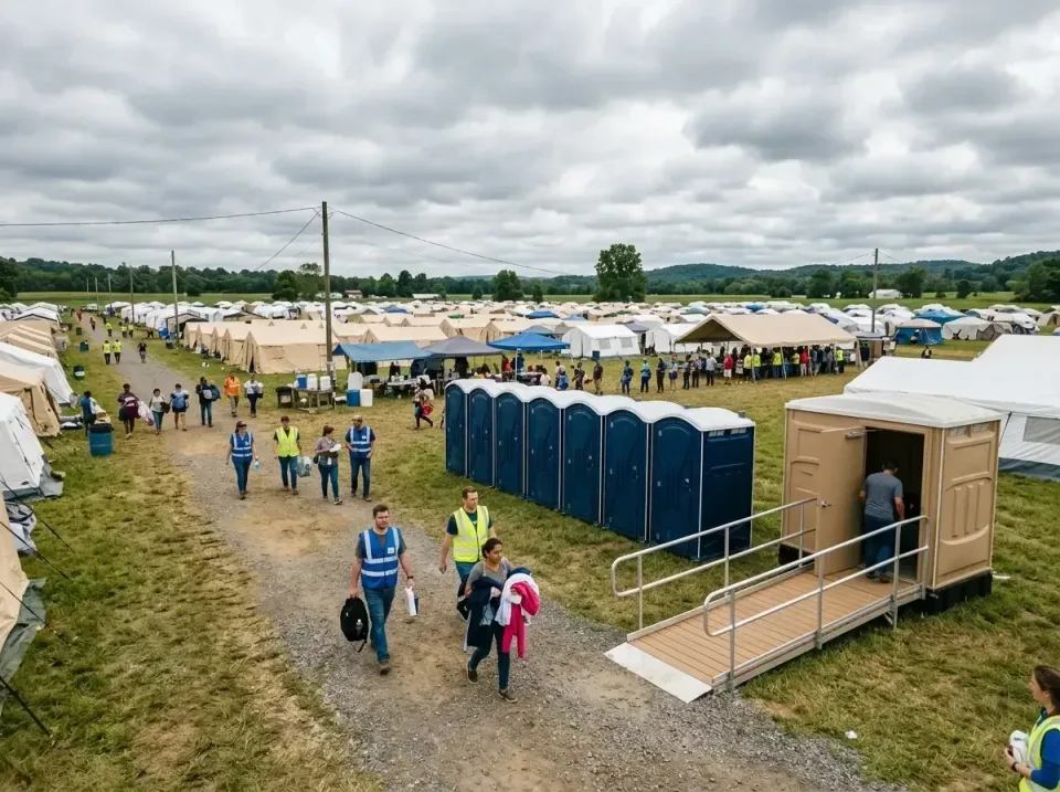 disaster-relief-camp-restrooms-010 — frequently asked questions, Dumpster & Portable Bathrooms Rental in Fountainhead-Orchar…